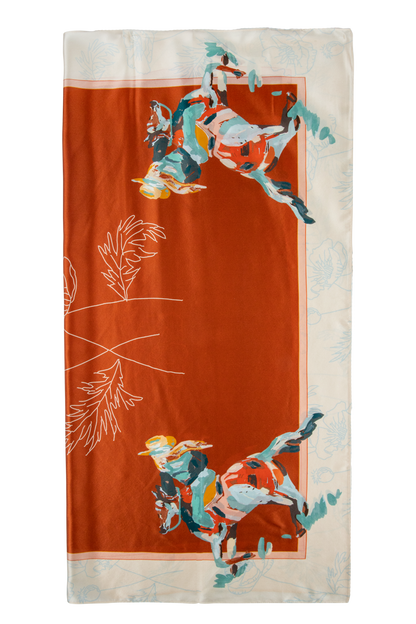 Poppy Cowgirl Silk Scarf