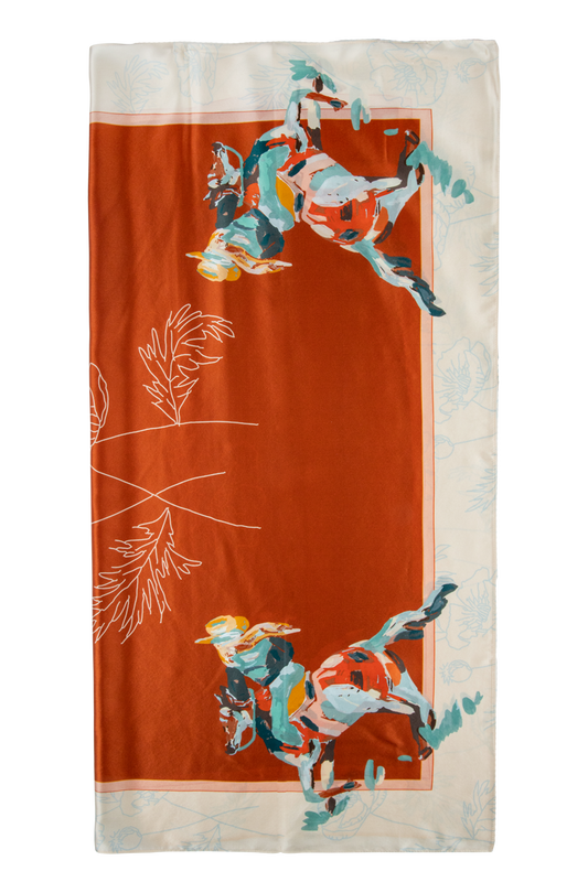 Poppy Cowgirl Silk Scarf