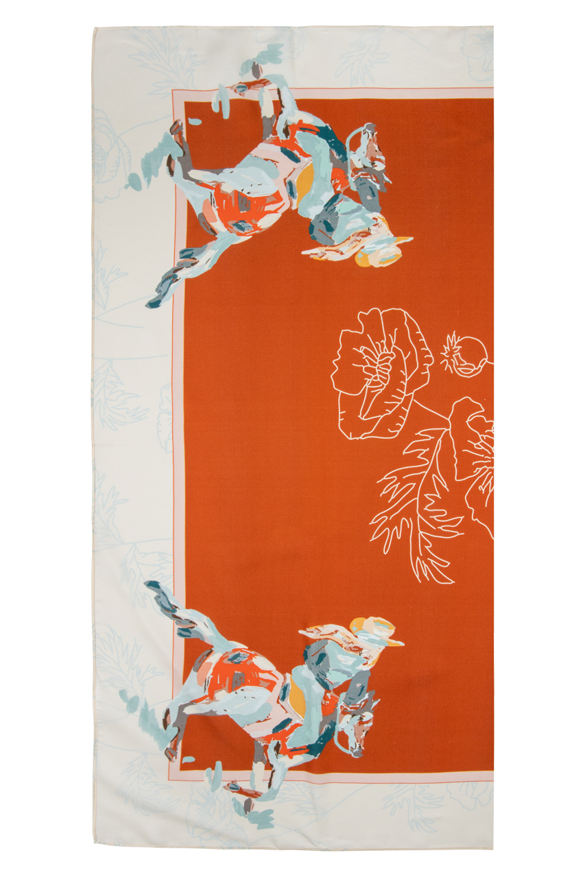 Poppy Cowgirl Silk Scarf