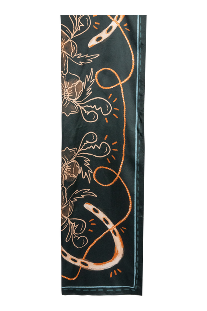 Tirzah Lane Wild Cowgirl Silk Scarf