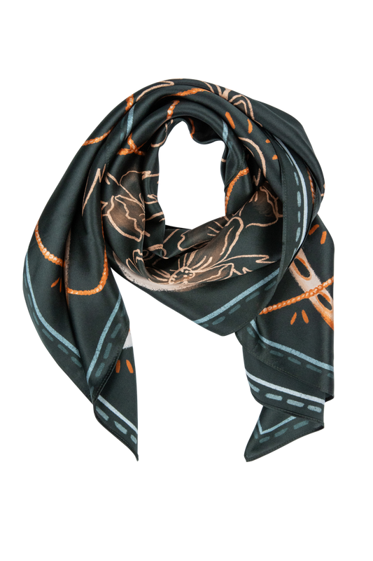 Tirzah Lane Wild Cowgirl Silk Scarf