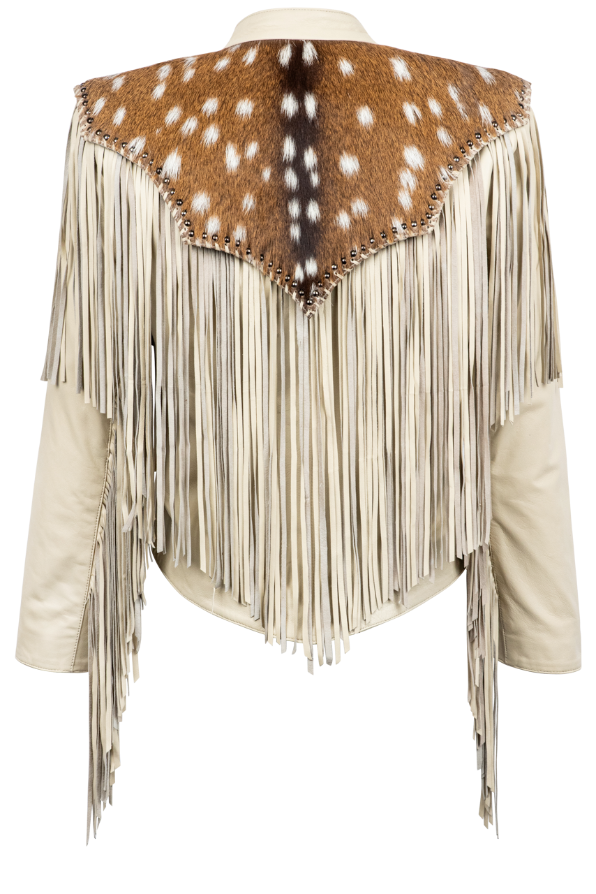 Juan Antonio Leather Fringe Jacket