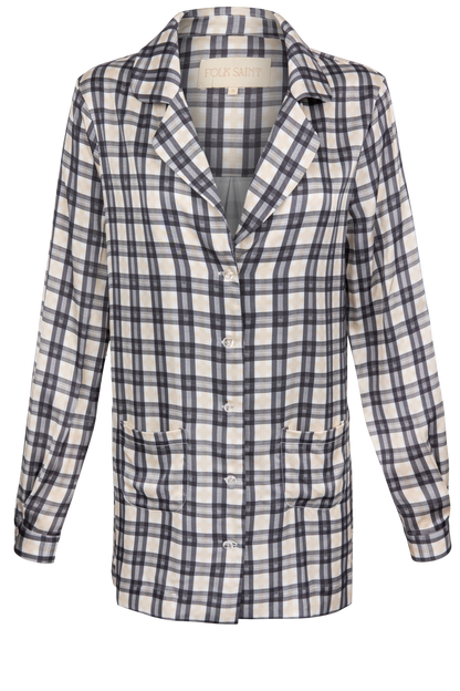 Folk Saint Retro Plaid Bobbi Blouse