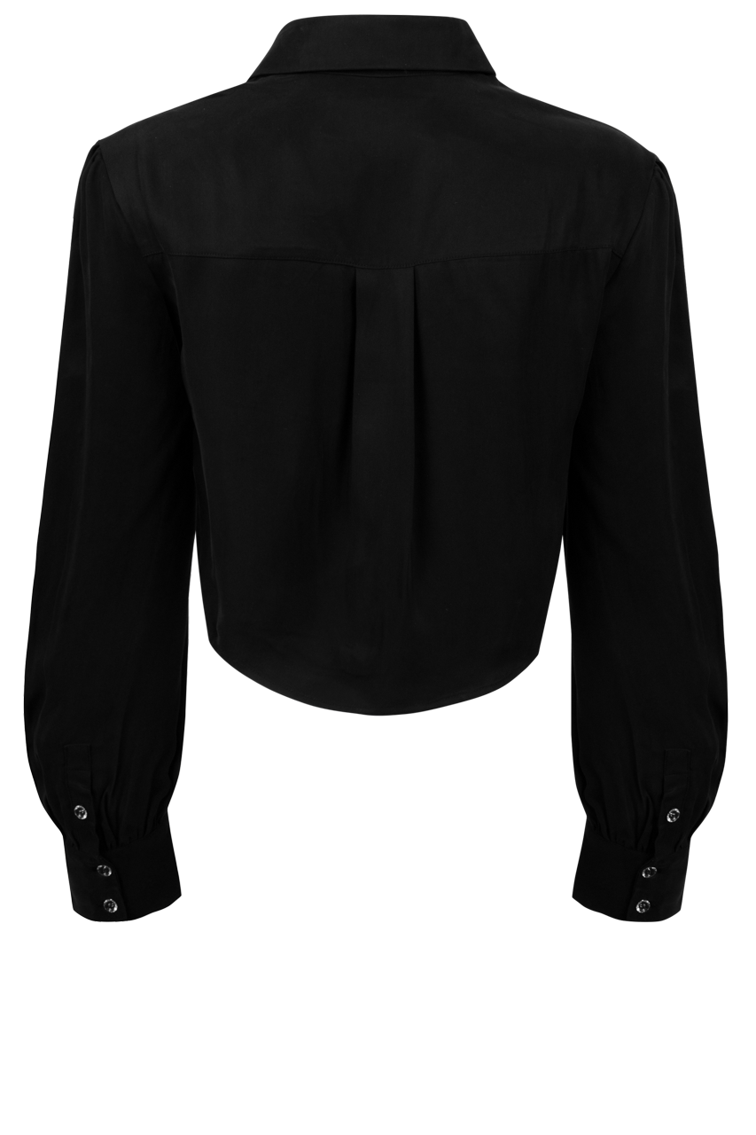 Folk Saint Washed Black Marlowe Blouse