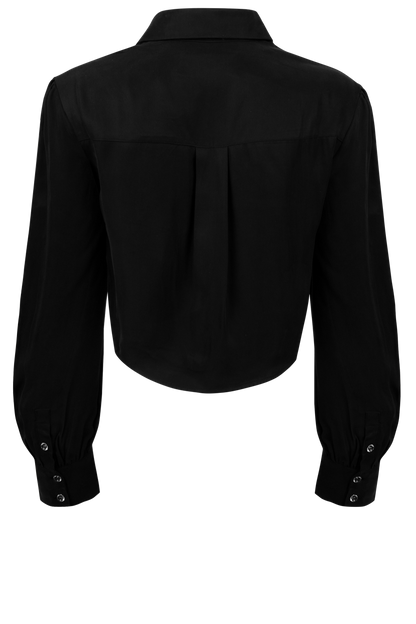 Folk Saint Washed Black Marlowe Blouse