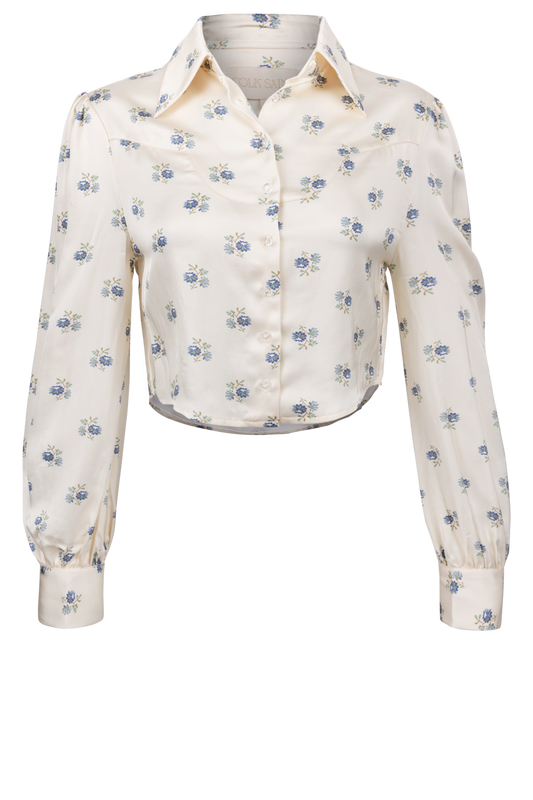 Folk Saint Floral Marlowe Blouse