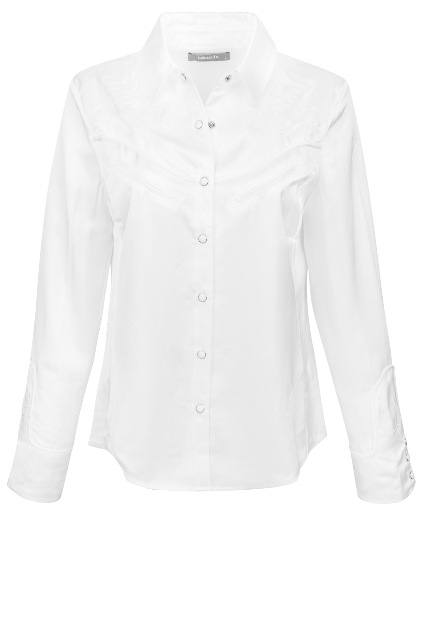 Blue B Western Satin Blouse