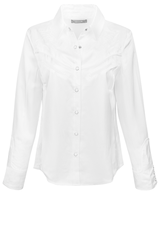 Blue B Western Satin Blouse