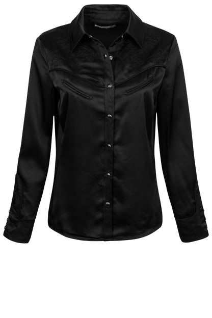 Blue B Western Satin Blouse