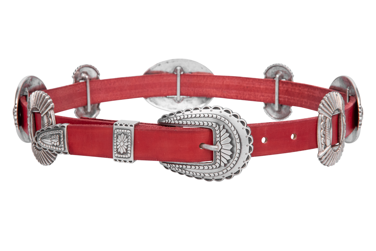 Lucky Gem Club Americana Concho Belt
