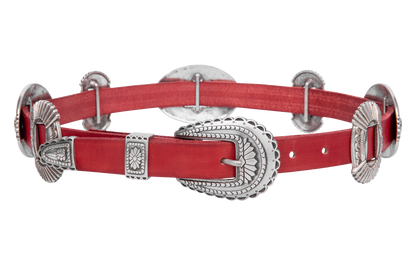 Lucky Gem Club Americana Concho Belt