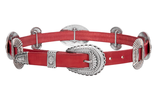 Lucky Gem Club Americana Concho Belt