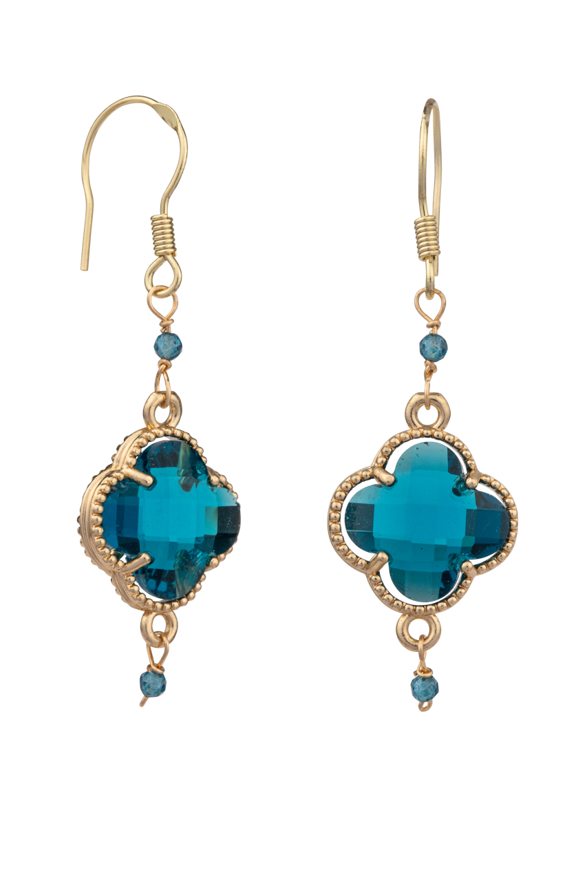 Brown Eyed Girl Aquamarine Earrings