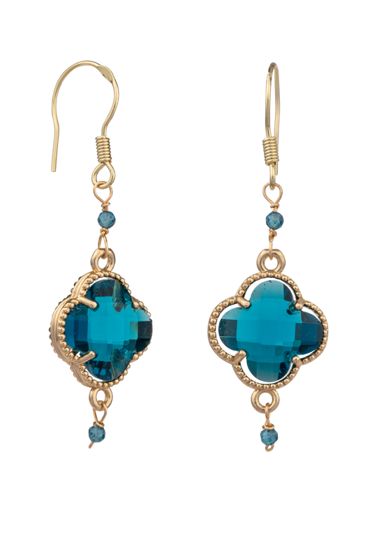 Brown Eyed Girl Aquamarine Earrings