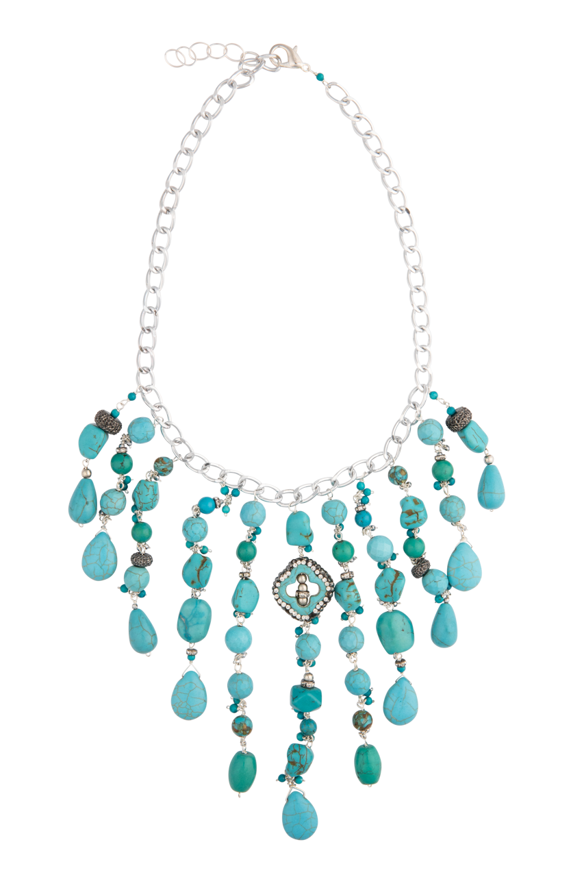 Brown Eyed Girl Natural Turquoise Rodeo Necklace