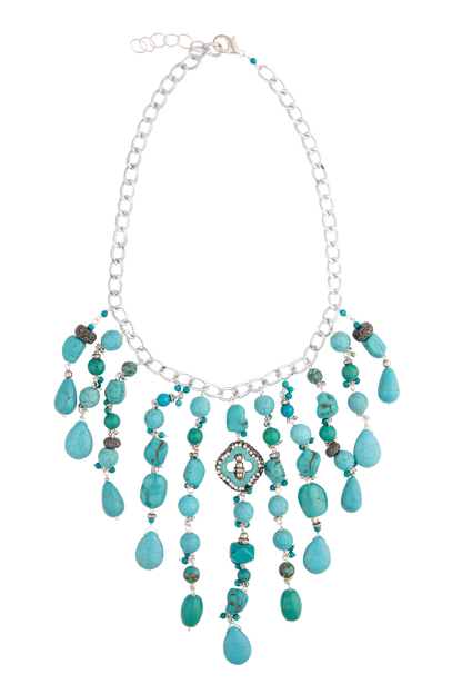 Brown Eyed Girl Natural Turquoise Rodeo Necklace