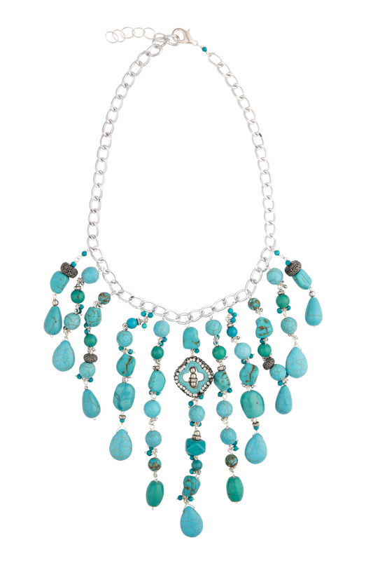 Brown Eyed Girl Natural Turquoise Rodeo Necklace