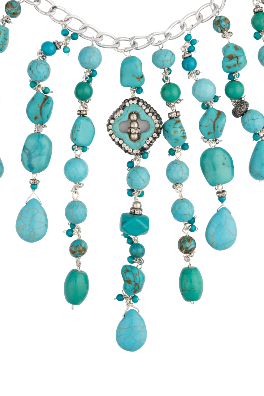 Brown Eyed Girl Natural Turquoise Rodeo Necklace