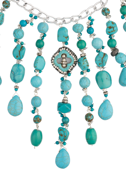 Brown Eyed Girl Natural Turquoise Rodeo Necklace