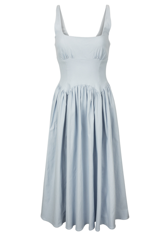 Klesis Light Blue Midi Dress
