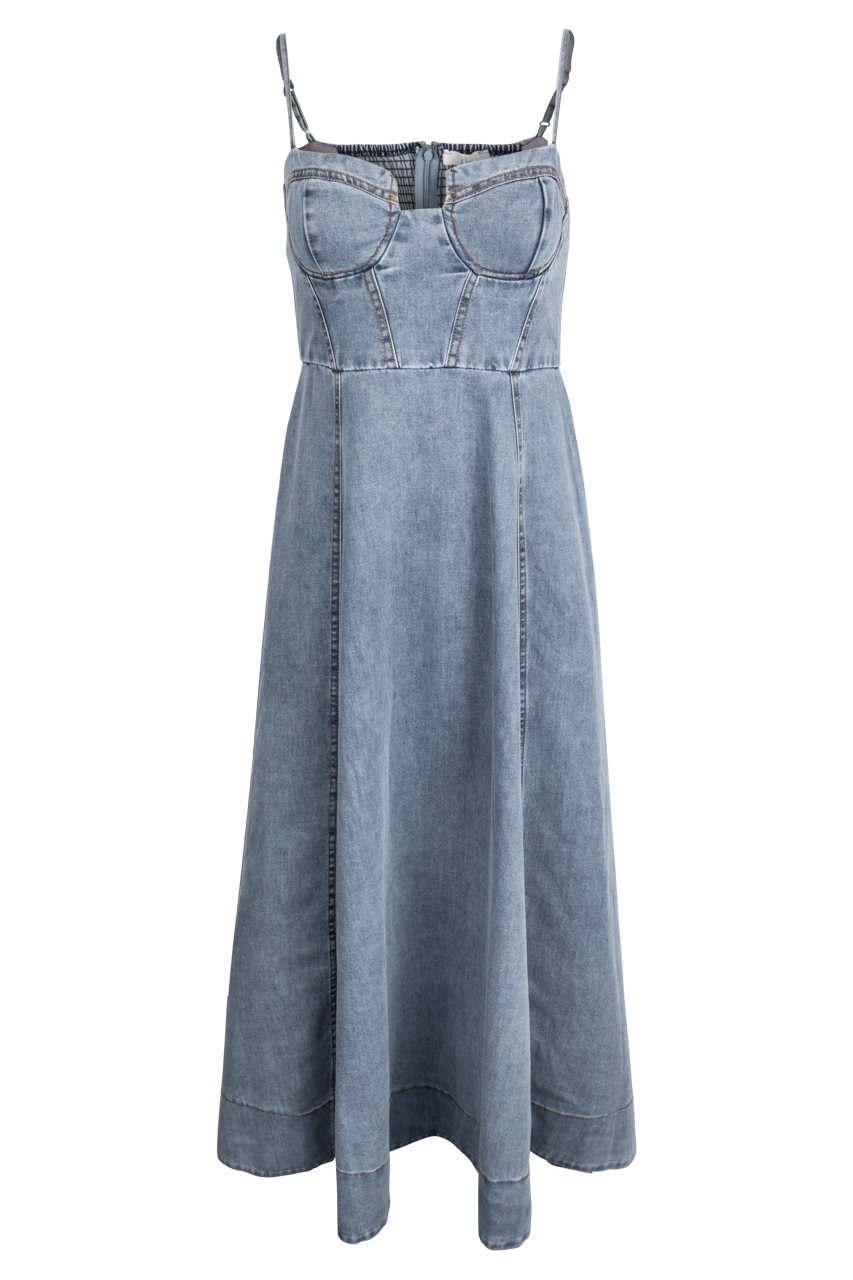 Klesis Bustier Corset Dress - Denim