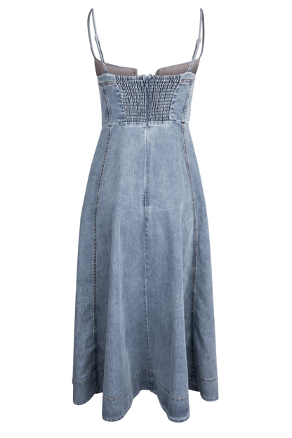 Klesis Bustier Corset Dress - Denim