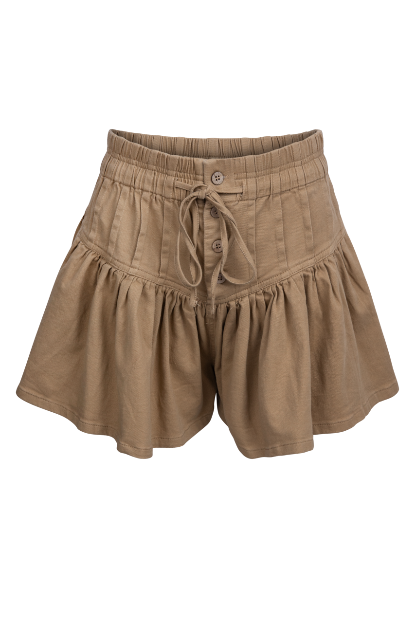Klesis Twill Flared Shorts