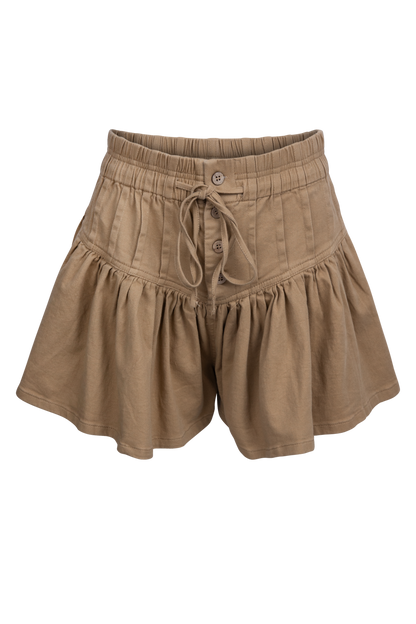 Klesis Twill Flared Shorts