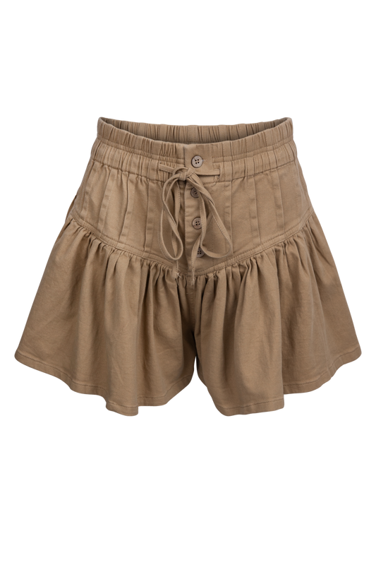 Klesis Twill Flared Shorts