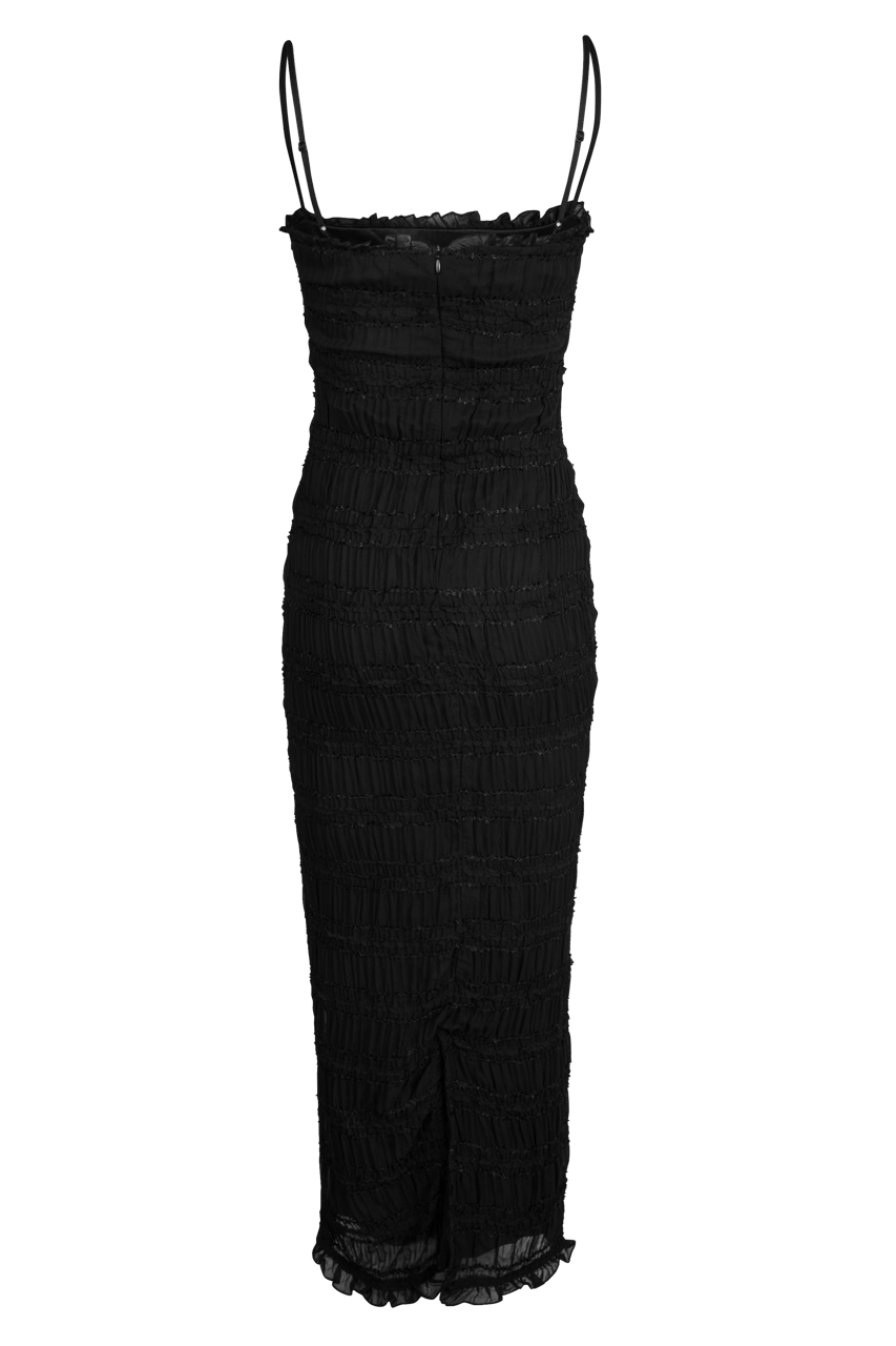 Klesis Textured Chiffon Maxi Dress