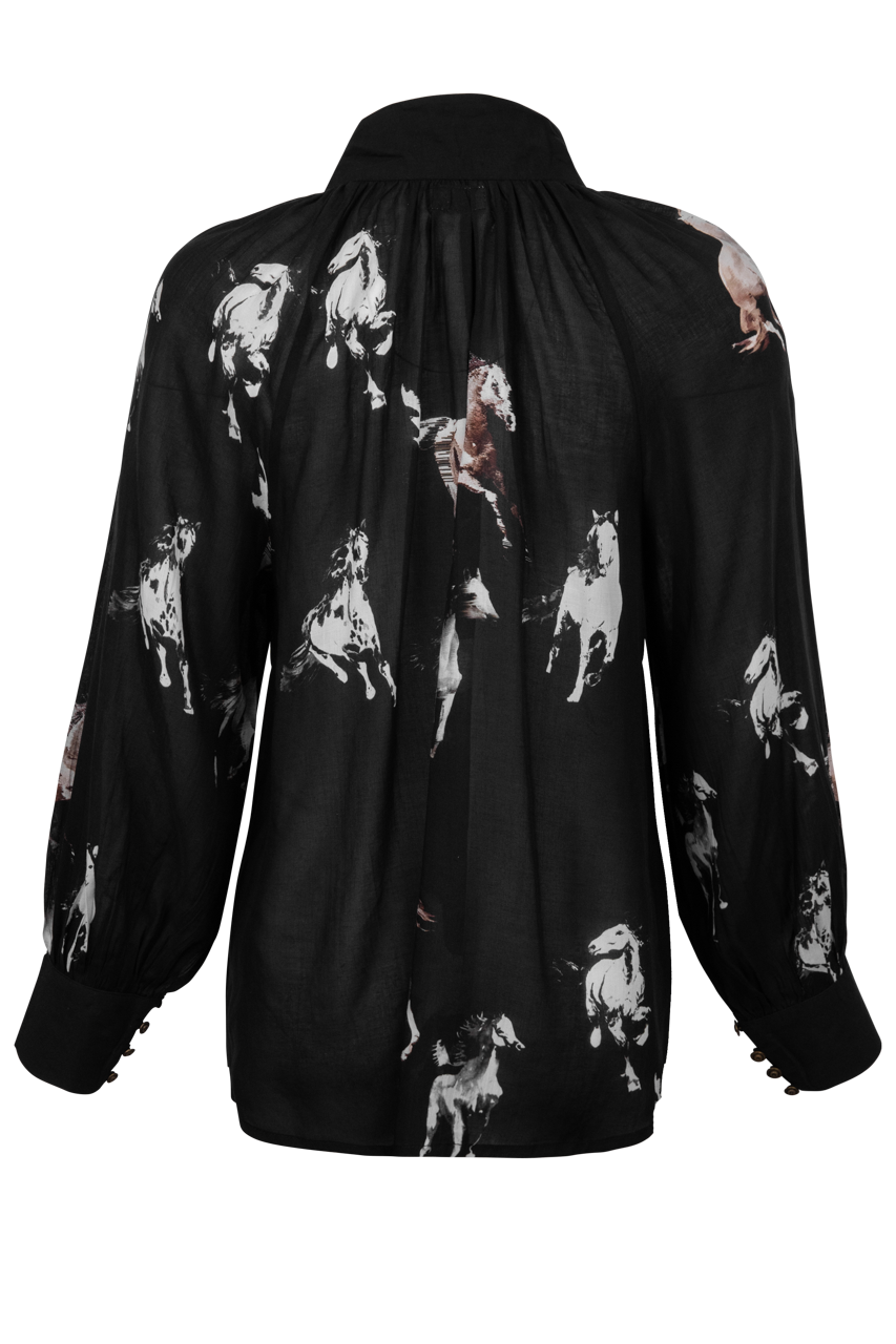 LulaSoul Mustang Print Blouse