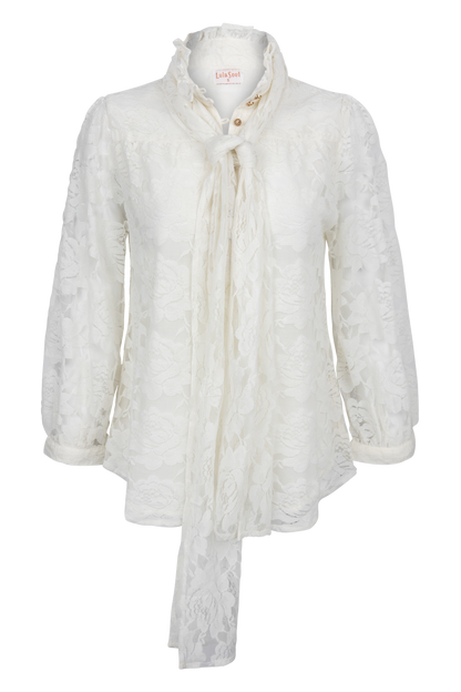 LulaSoul Chandler Lace Blouse - Ivory