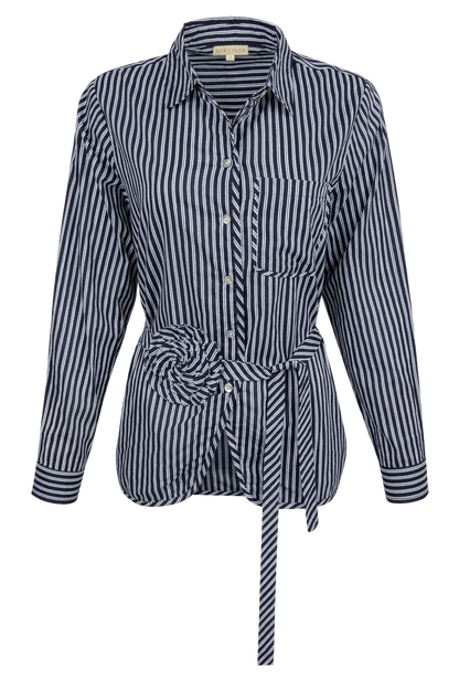 Rubyyaya Countryside Rose Stripe Shirt