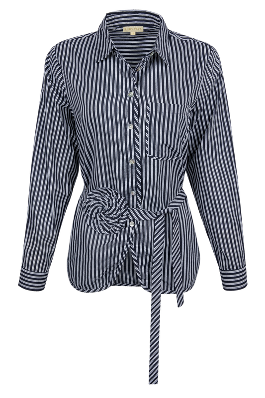 Rubyyaya Countryside Rose Stripe Shirt