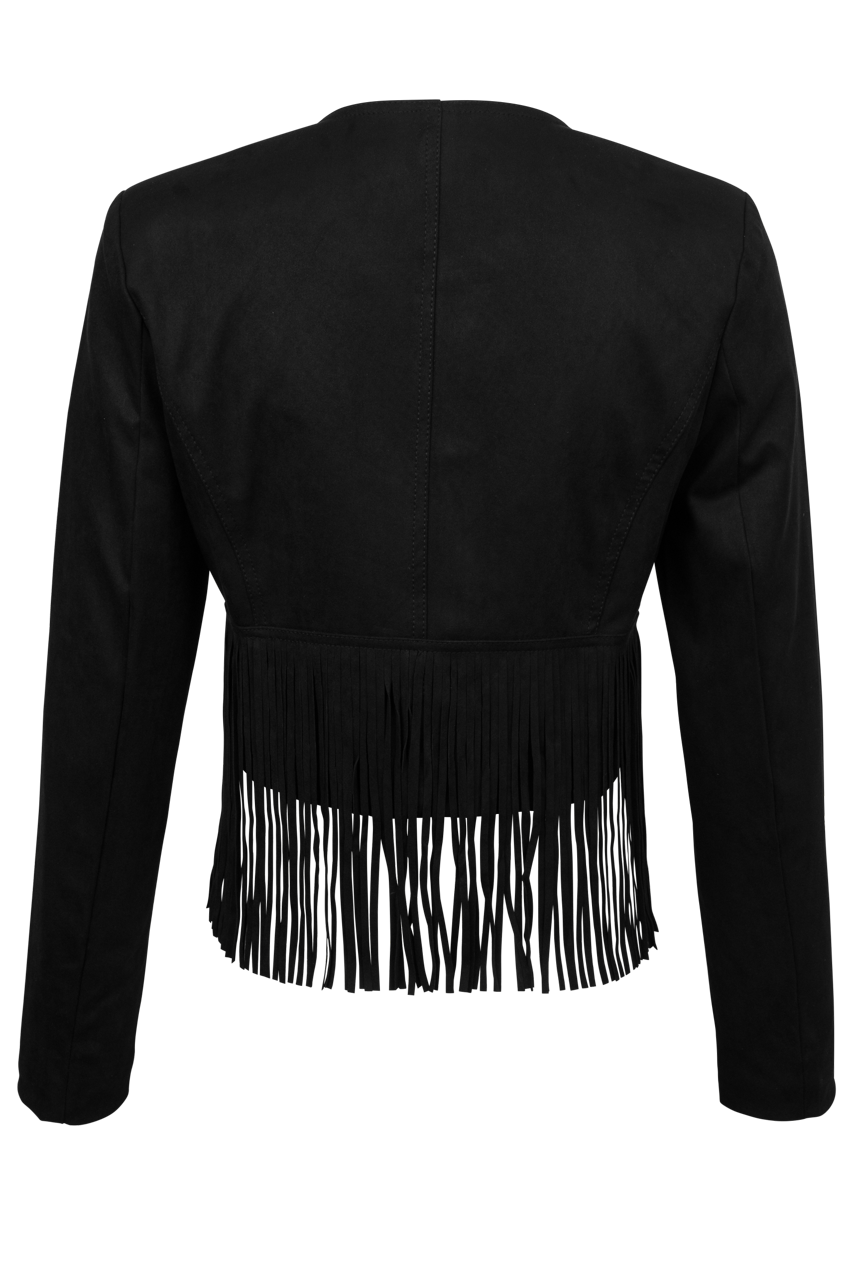 Dolce Cabo Suede Fringe Jacket