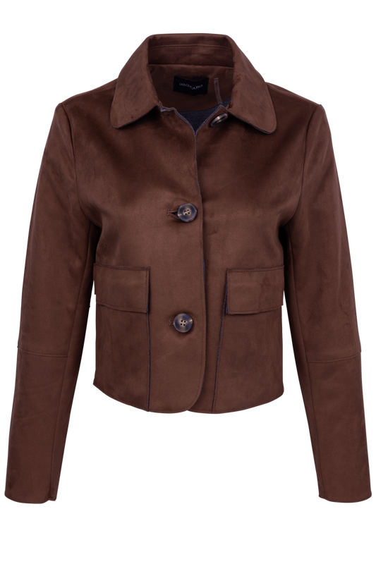 Dolce Cabo Suede Two Pocket Jacket