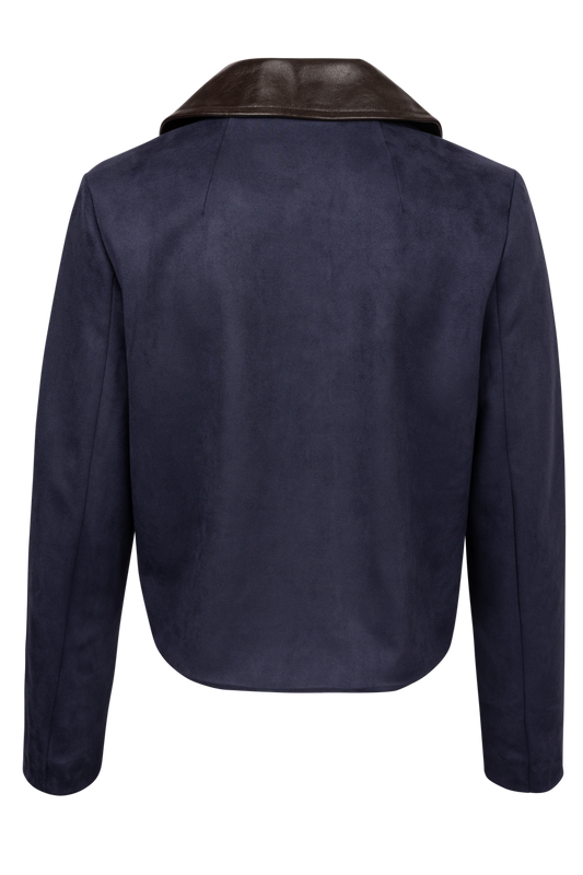 Dolce Cabo Leather Trimmed Suede Jacket - alternate view