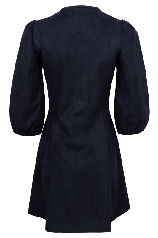 Dolce Cabo Suede Gold Button Mini Dress - alternate view