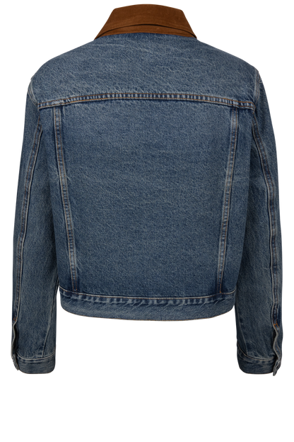 Horse Embroidered Denim Jacket