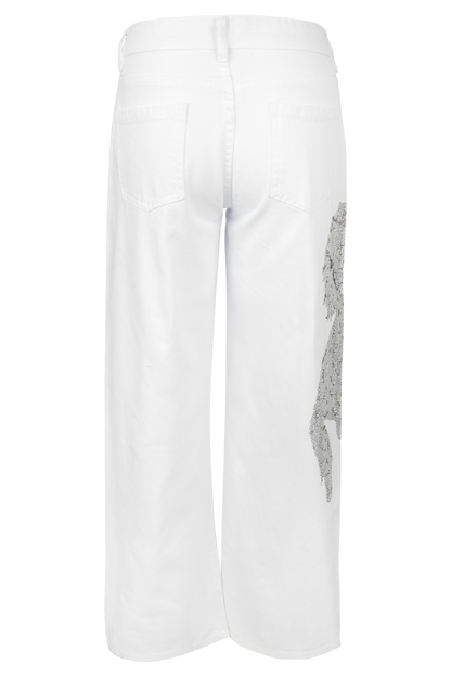 Rhinestone Dancing Horse Embellished Jeans