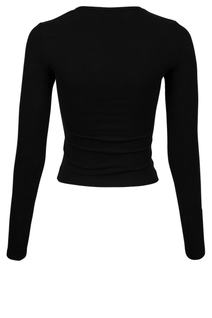 Silver Studded Long Sleeve Tee