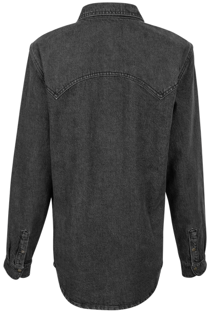 Horse Embroidered Shirt Jacket