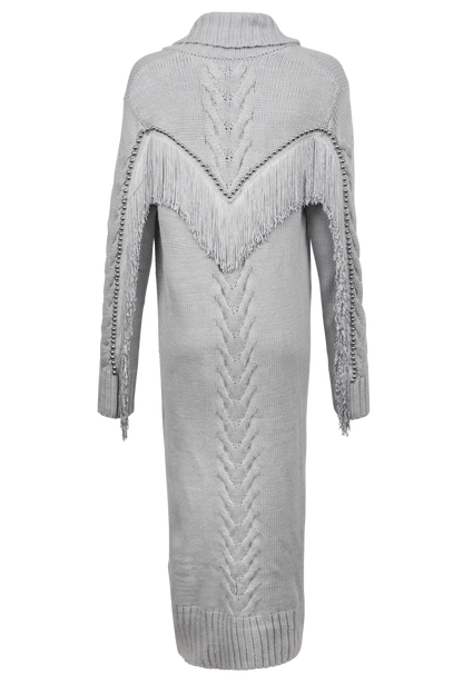 Rodeo Fringe Cable Knit Duster Cardigan