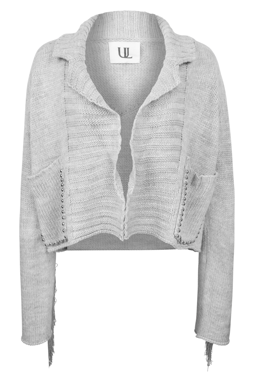 Understated Leather Cropped Rodeo Fringe Robe