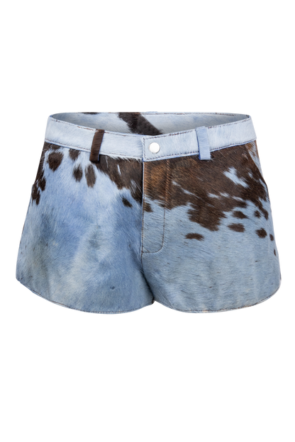 Understated Leather Cowhide Shorts