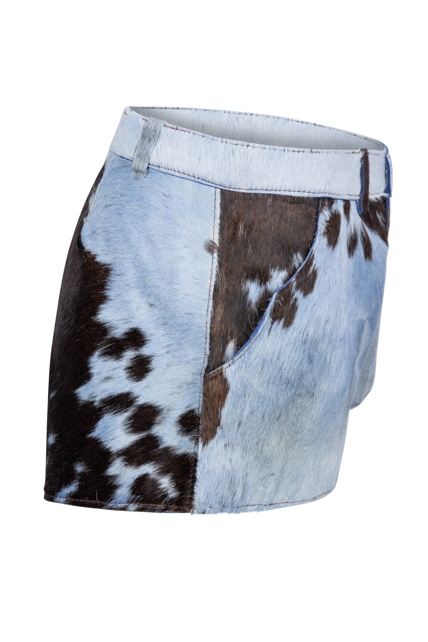 Understated Leather Cowhide Shorts