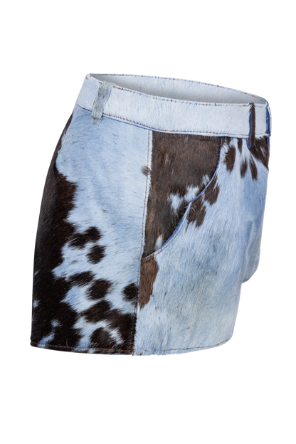 Understated Leather Cowhide Shorts