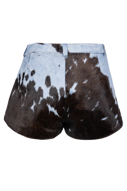 Understated Leather Cowhide Shorts