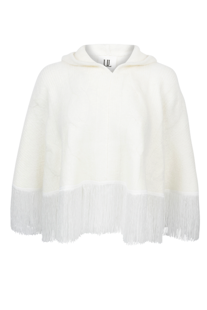 Understated Leather Whistle Fringe Poncho