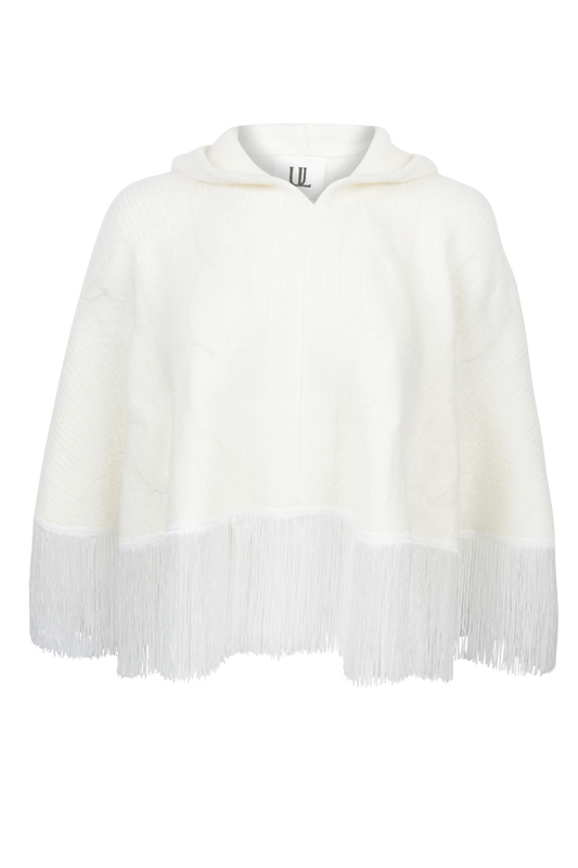 Understated Leather Whistle Fringe Poncho
